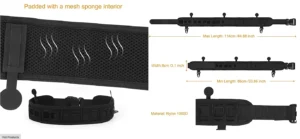 cinto tático respirável