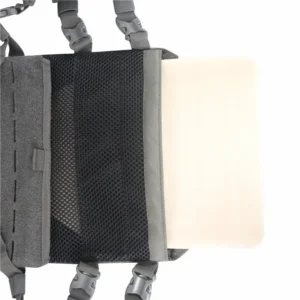Tactical vest interior mesh + plate insert area