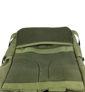 mesh back panel with lower pocket