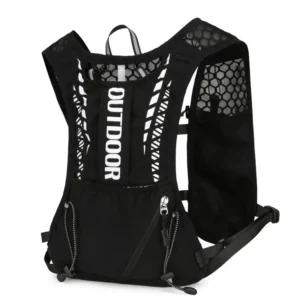 Colete de hidratação para exterior ultra-leve preto