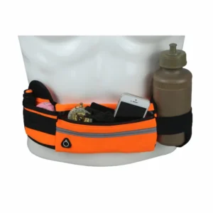 orang waist pack in use
