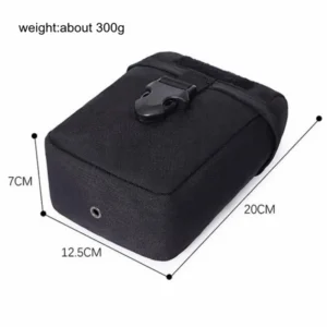 black tactical pouch with dimensions