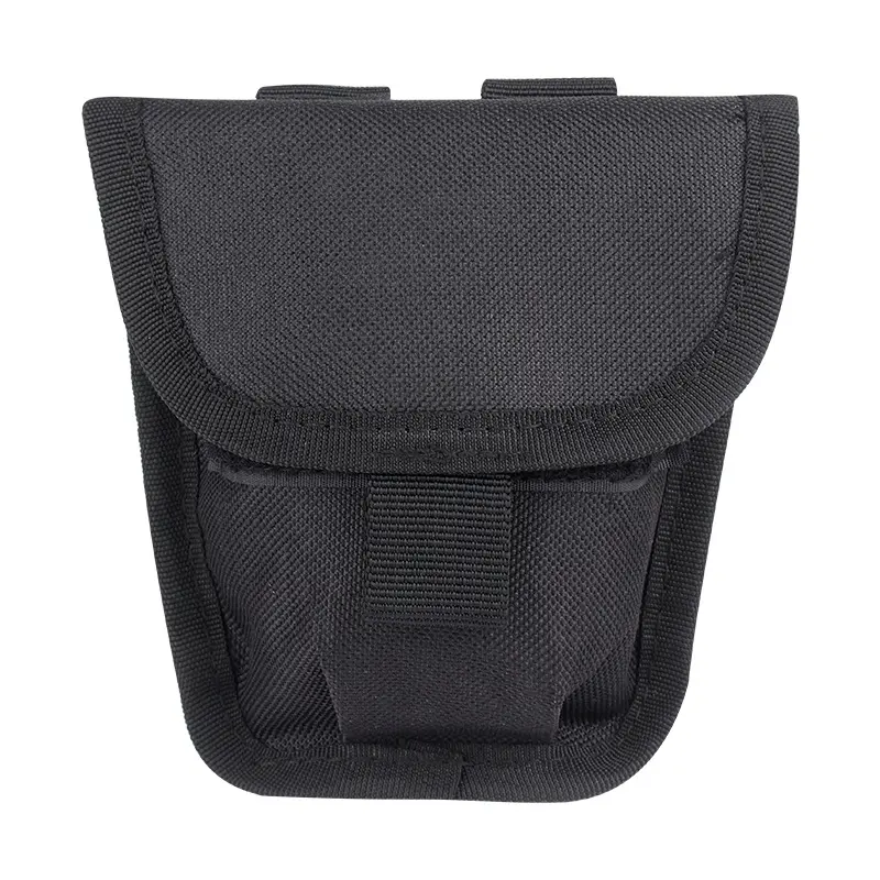 Black Tactical Handcuff & Utility Pouch