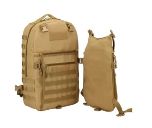 tan tactical outdoor hiking pack with detachable bag