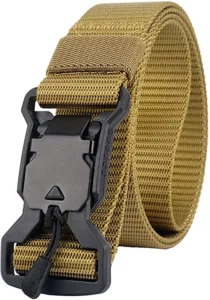 Tan Nylon Heavy-Duty Waist Belt