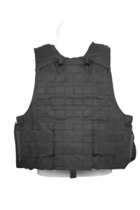 Black Heavy-Duty Tactical Vest (MOLLE webbing)