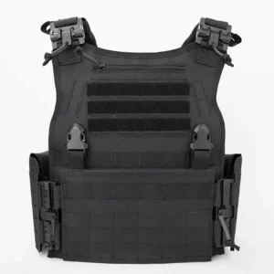 zwarte snelkoppeling tactische vestplaatdrager