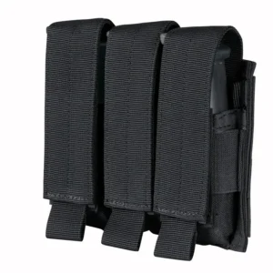 Pochette noire pour trois chargeurs de pistolet