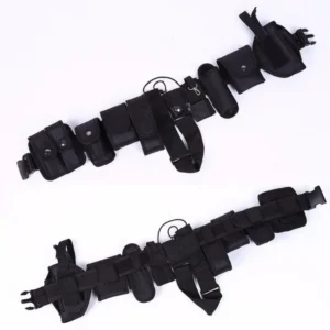 black tactical duty belt set