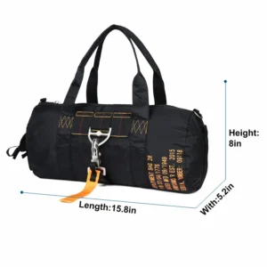 Black Water-Resistant Tactical Duffel