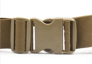 Tan belt quick-release buckle