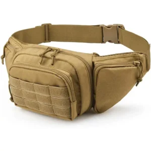 tan molle tactical fanny pack
