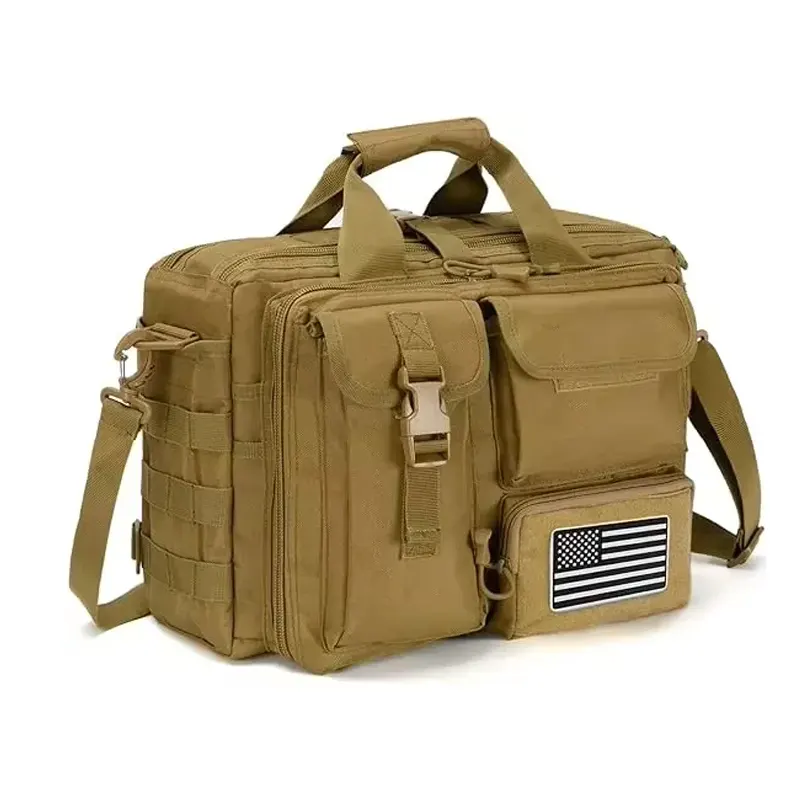 Tan Tactical Briefcase with Laptop Compartment