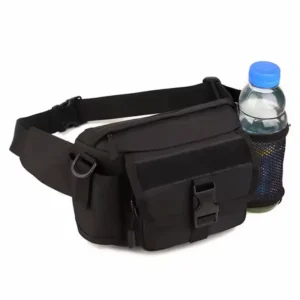 Black Tactical Fanny Pack for Outdoors
