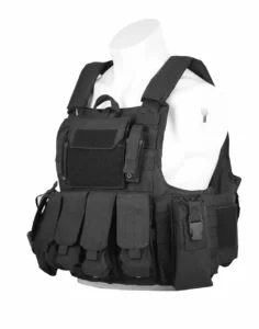 Black Multi-Pouch Tactical Plate Carrier