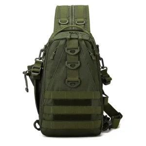 army green tactical sling backpack