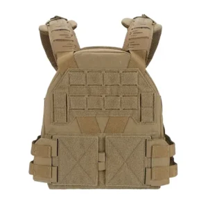 tan molle plate carrier vest