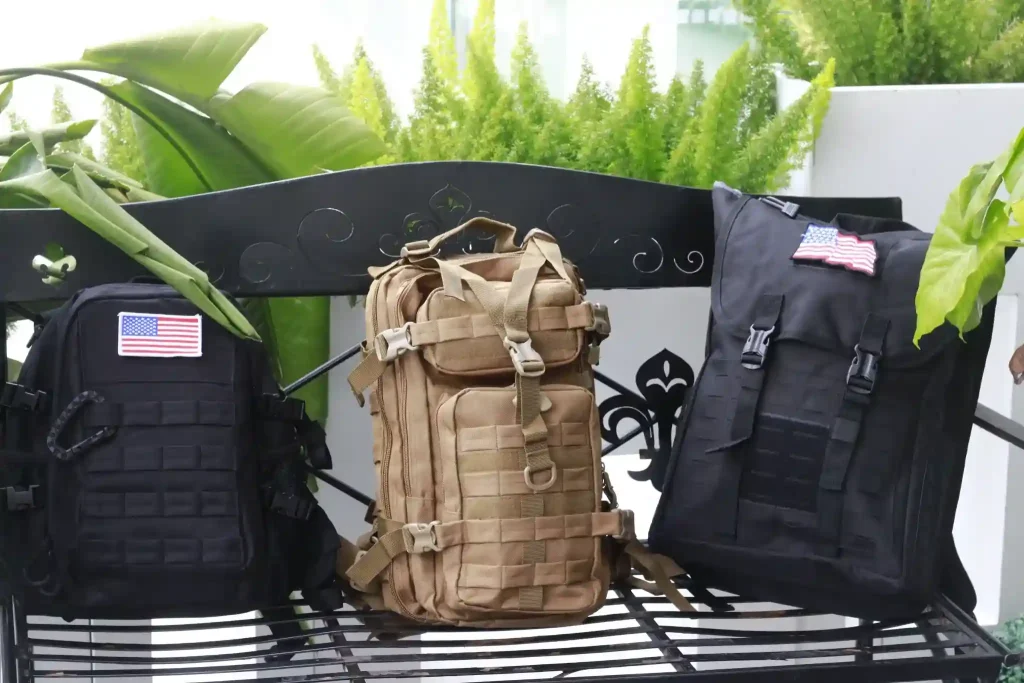different styles of tactical backpacks