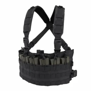 Arnês tático preto para o peito