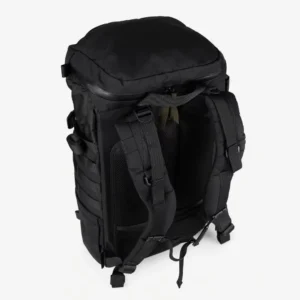 Mochila preta para computador portátil (alças almofadadas, costas em rede de ar)