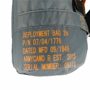 Gray duffel bag deployment text