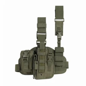 Olive green tactical drop leg holster