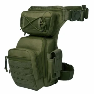 olive green tactical thigh rig