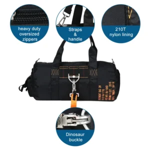 black outdoor yoga bag