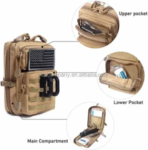 multi compartment tactical pouch