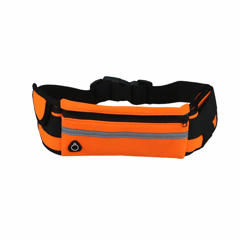Reflective Running Waist Pack with Water Bottle Holder