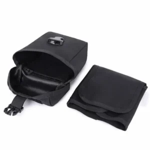 black tactical pouch with detachable organizer removed