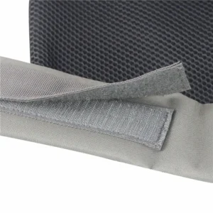 Hook-and-loop strap detail on tactical vest
