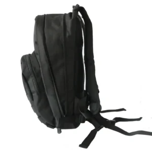 black tactical hydration daypack