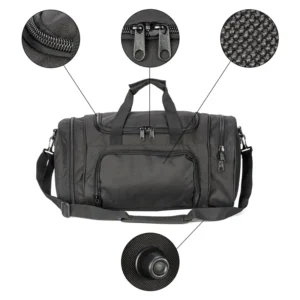 water resistant men's tactical duffle gym bag