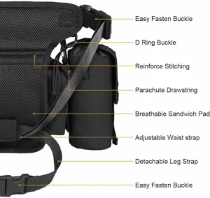 breathable tactical leg bag