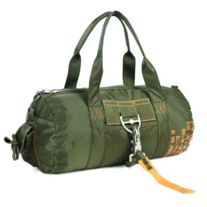 olive green large gym duffel bag