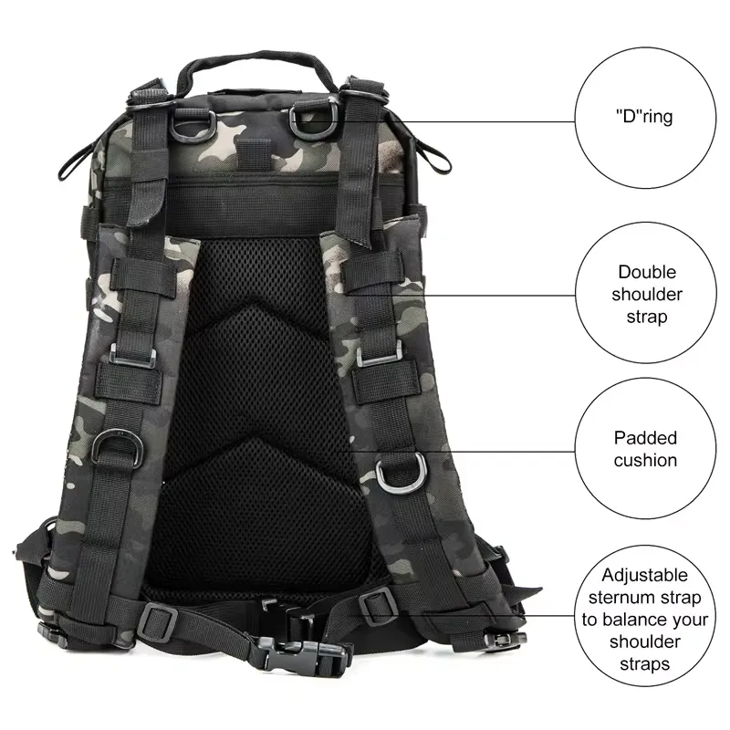mochila tática com cinto de cintura