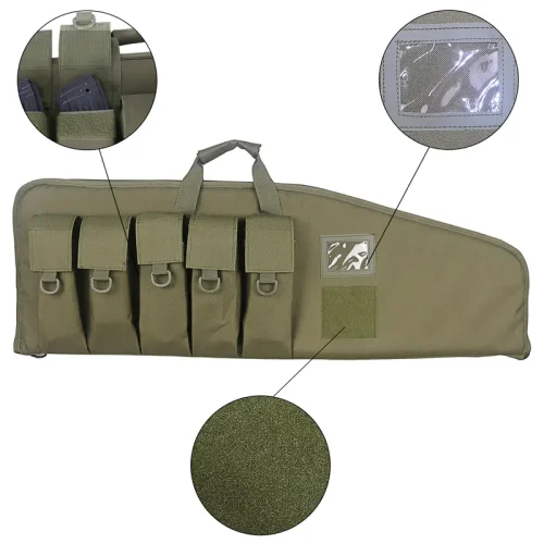 38 inch tactical sofe rifle case with magazine pockets