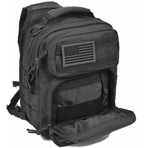 Black MOLLE EDC Sling Bag