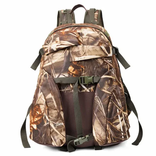 Leaf Camo Hunting Backpack with Detachable Accessory Pouch