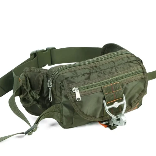 Olive Green Multi-Pocket Tactical Fanny Pack