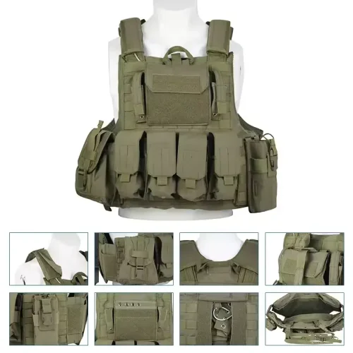 Olive Modular Airsoft Gear Vest