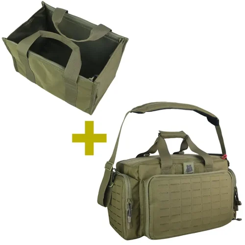 Tactical Ammo & Pistol Carry Bag (Detachable inner pouch + main bag)