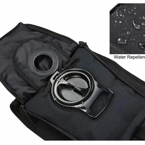 Water bladder compartment and water-resistrant fabric