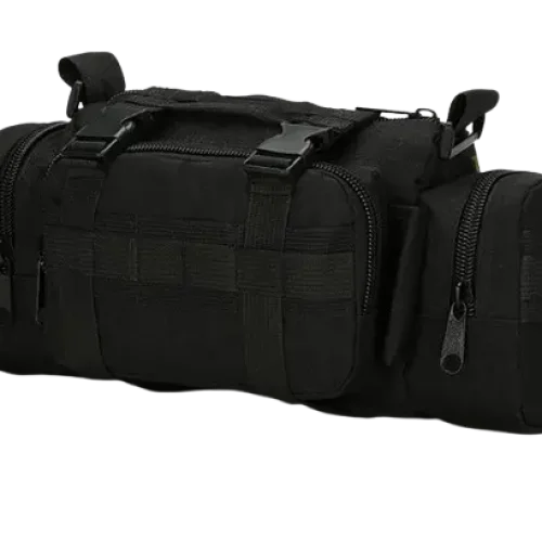 black modular waist bag