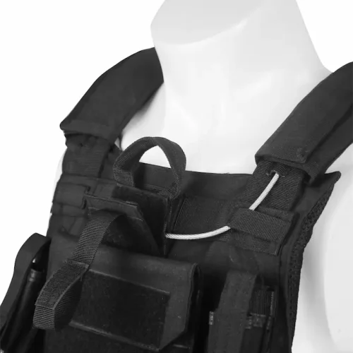 črn taktični nosilec plošče za telovnik