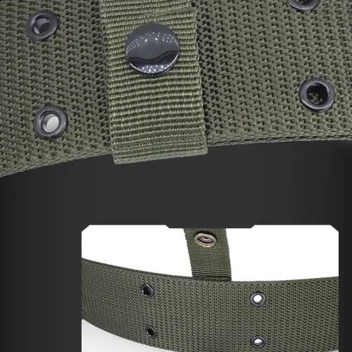 buckle, webbing, and adjustable holes