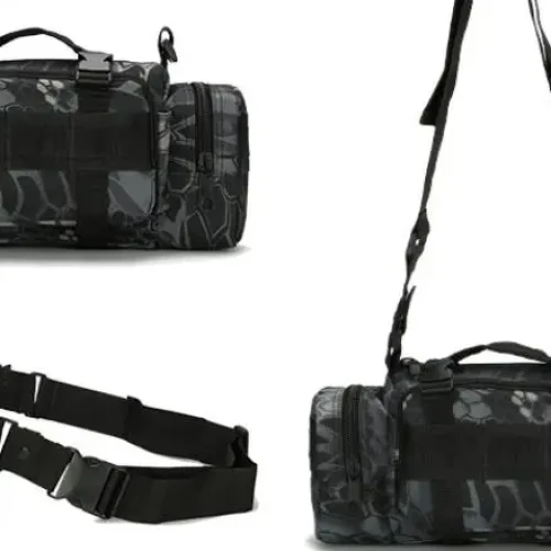 camo tactical shoulder bag waist pack