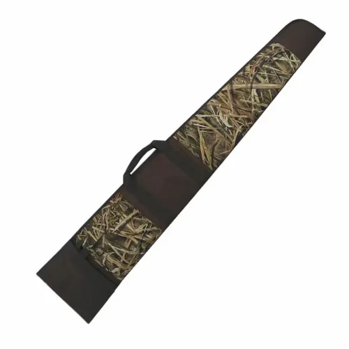 padded hunting rifle case with grass reed pattern