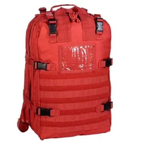 red MOLLE IFAK medic backpack